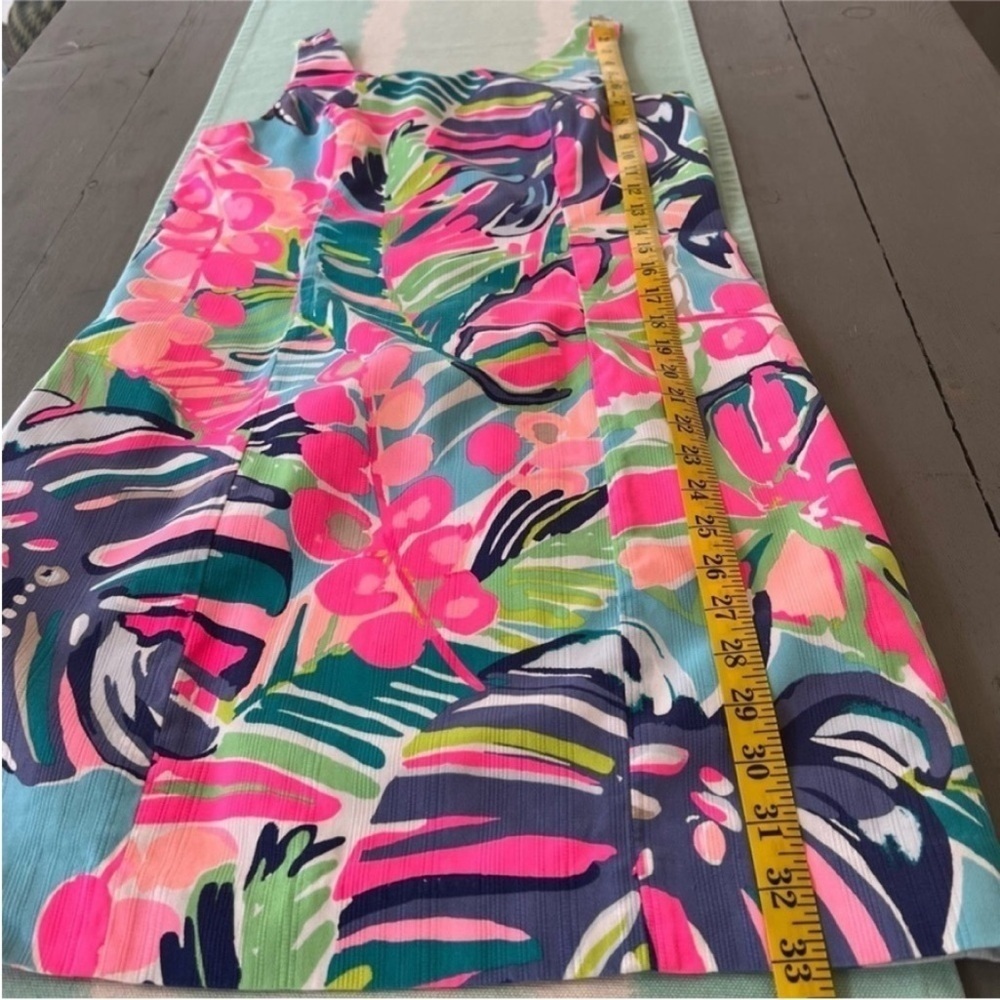 Lilly Pulitzer Cathy Shift Dress Exotic Garden Print Sleeveless 0 - Picture 11 of 12